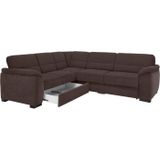 sit&more Ecksofa "Montego L-Form", wahlweise mit Bettfunktion und Schubkasten
