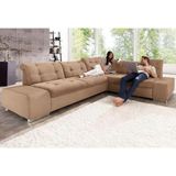 sit&more Ecksofa »Pale L-Form«, inklusive Kopfteilverstellung, wahlweise mit Bettfunktion