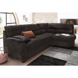 sit&more Ecksofa "Pandora L-Form", wahlweise mit Bettfunktion und Bettkasten