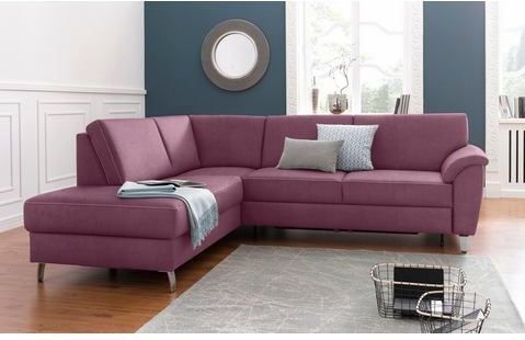 sit&more Ecksofa "Texel L-Form", mit Federkern, wahlweise mit Bettfunktion und Bettkasten