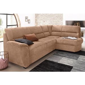 sit&more Ecksofa »Pandora L-Form«, wahlweise mit Bettfunktion und Bettkasten