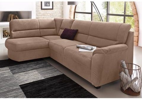 sit&more Ecksofa »Pandora L-Form«, wahlweise mit Bettfunktion und Bettkasten