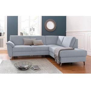 sit&more Ecksofa »Texel L-Form«, mit Federkern, wahlweise mit Bettfunktion und Bettkasten