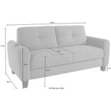 sit&more 2,5-Sitzer "Varese", inklusive Federkern