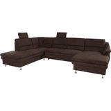 sit&more Wohnlandschaft »Cardoso U-Form«, mit Federkern und Kopfstützen, mit Bettfunktion und Relaxfunktion