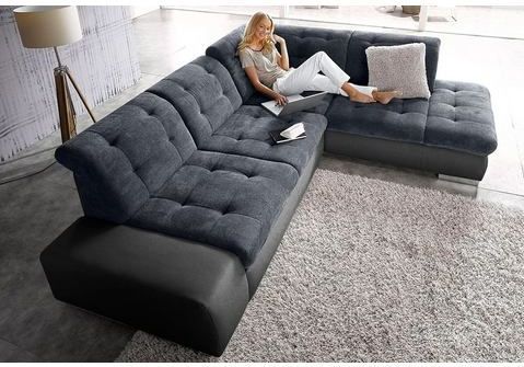 sit&more Ecksofa "Pale L-Form", inklusive Kopfteilverstellung, wahlweise mit Bettfunktion