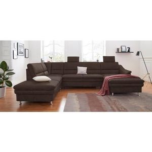 sit&more Wohnlandschaft "Cardoso U-Form", mit Federkern und Kopfstützen, mit Bettfunktion und Relaxfunktion