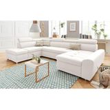 sit&more Wohnlandschaft "Riva U-Form", wahlweise mit Bettfunktion