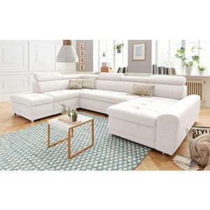 sit&more Wohnlandschaft "Riva U-Form", wahlweise mit Bettfunktion