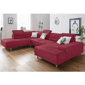 sit&more Wohnlandschaft »Mariola U-Form«, mit Federkern, inklusive Kopfteil- und Sitztiefenverstellung