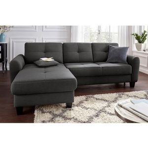 sit&more Ecksofa »Varese L-Form«, mit Federkern, wahlweise mit Bettfunktion und Stauraum