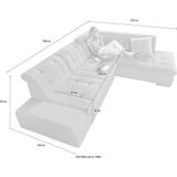 sit&more Ecksofa Pale L-Form, inklusive Kopfteilverstellung, wahlweise mit Bettfunktion