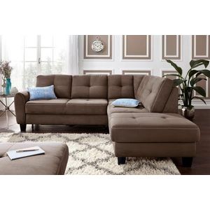sit&more Ecksofa »Varese L-Form«, mit Federkern, wahlweise mit Bettfunktion und Stauraum
