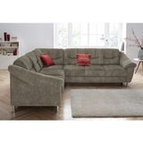 sit&more Ecksofa "Salsa L-Form", mit Federkern, wahlweise mit Bettfunktion