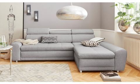 sit&more Ecksofa "Riva L-Form", inklusive Kopteilverstellung, wahlweise mit Bettfunktion