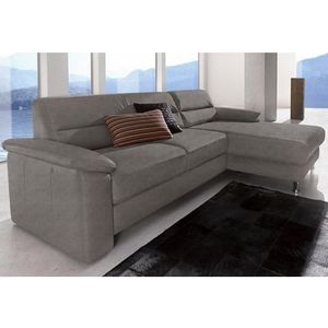 sit&more Ecksofa »Ascara L-Form«, inklusive Boxspring/Federkern-Polsterung, wahlweise mit Bettfunktion