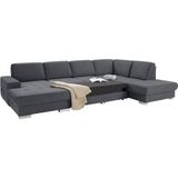 sit&more Wohnlandschaft »Santorini U-Form«, mit Federkern und Sitztiefenverstellung, wahlweise mit Bettfunktion