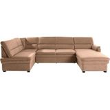 sit&more Wohnlandschaft "Pisa U-Form", mit Federkern, wahlweise mit Bettfunktion