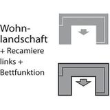 sit&more Wohnlandschaft "Mailand U-Form", wahlweise mit Bettfunktion, frei im Raum stellbar
