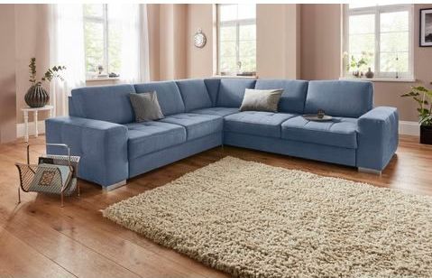 sit&more Ecksofa "Santorini L-Form", mit Federkern und Sitztiefenverstellung, wahlweise mit Bettfunktion
