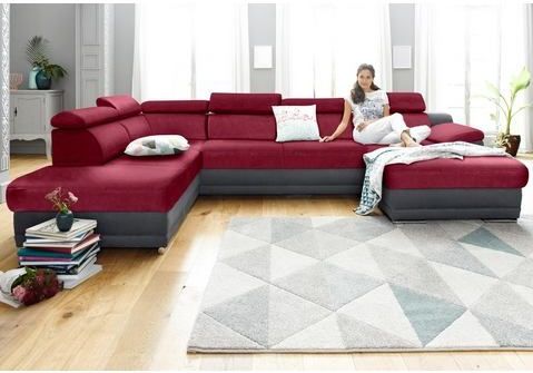 sit&more Wohnlandschaft "Xenia U-Form", wahlweise mit Bettfunktion