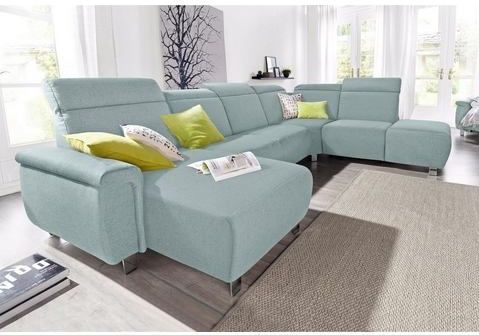 sit&more Wohnlandschaft "Township U-Form", wahlweise mit elektrischer Wallfree-Funktion