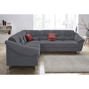 sit&more Ecksofa »Salsa L-Form«, mit Federkern, wahlweise mit Bettfunktion