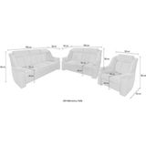 sit&more Polstergarnitur »Basel«, Set, bestehend aus 3-Sitzer + 2-Sitzer + Sessel