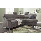 sit&more Ecksofa "Cardoso L-Form", mit Federkern, wahlweise mit Bettfunktion und Schubkasten
