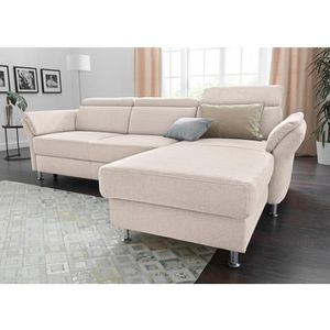 sit&more Ecksofa "Avignon L-Form", Kopfteilverstellung, wahlweise mit Bettfunktion und Bettkasten