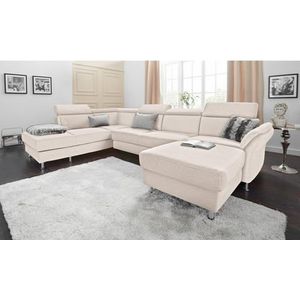 sit&more Wohnlandschaft »Avignon U-Form«, wahlweise mit Bettfunktion und Stauraum, inklusive Kopfteilverstellung