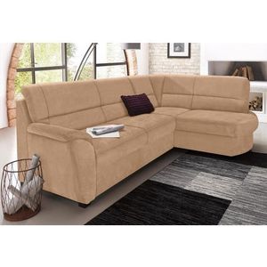 sit&more Ecksofa »Pandora L-Form«, wahlweise mit Bettfunktion und Bettkasten