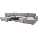sit&more Wohnlandschaft "Santorini U-Form", mit Federkern und Sitztiefenverstellung, wahlweise mit Bettfunktion