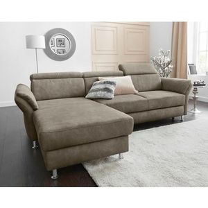 sit&more Ecksofa »Avignon L-Form«, Kopfteilverstellung, wahlweise mit Bettfunktion und Bettkasten