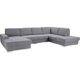 sit&more Wohnlandschaft "Santorini U-Form", mit Federkern und Sitztiefenverstellung, wahlweise mit Bettfunktion