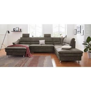 sit&more Wohnlandschaft »Cardoso U-Form«, mit Federkern und Kopfstützen, mit Bettfunktion und Relaxfunktion