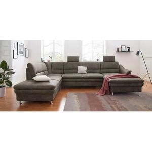 sit&more Zithoek Cardoso U-vorm met binnenvering en hoofdsteunen, met slaapfunctie en relaxfunctie