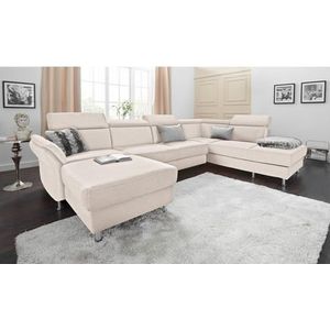 sit&more Wohnlandschaft »Avignon U-Form«, wahlweise mit Bettfunktion und Stauraum, inklusive Kopfteilverstellung