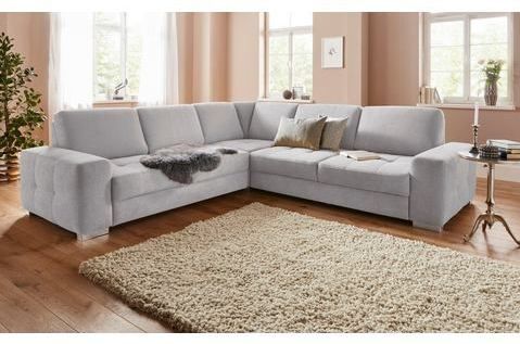 sit&more Ecksofa "Santorini L-Form", mit Federkern und Sitztiefenverstellung, wahlweise mit Bettfunktion