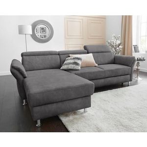 sit&more Ecksofa "Avignon L-Form", Kopfteilverstellung, wahlweise mit Bettfunktion und Bettkasten