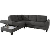 sit&more Ecksofa "Varese L-Form", mit Federkern, wahlweise mit Bettfunktion und Stauraum
