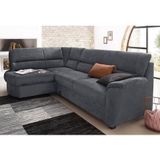 sit&more Ecksofa "Pandora L-Form", wahlweise mit Bettfunktion und Bettkasten