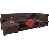 sit&more Wohnlandschaft "Pisa U-Form", mit Federkern, wahlweise mit Bettfunktion