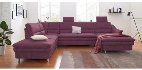 sit&more Wohnlandschaft "Cardoso U-Form", mit Federkern und Kopfstützen, mit Bettfunktion und Relaxfunktion