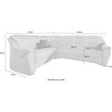 sit&more Ecksofa "Benson L-Form", wahlweise mit Bettfunktion