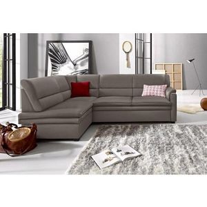 sit&more Ecksofa »Pisa L-Form«, mit Federkern, wahlweise mit Bettfunktion