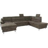 sit&more Wohnlandschaft »Cardoso U-Form«, mit Federkern und Kopfstützen, mit Bettfunktion und Relaxfunktion