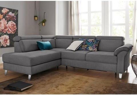 sit&more Ecksofa, inklusive Kopfteilverstellung, wahlweise mit Bettfunktion und Bettkasten