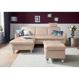 sit&more Ecksofa »Daytona L-Form«, mit Federkern, einer Kopfstütze und wahlweise mit Bettfunktion