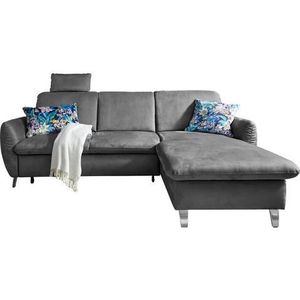 sit&more Ecksofa »Daytona L-Form«, mit Federkern, einer Kopfstütze und wahlweise mit Bettfunktion